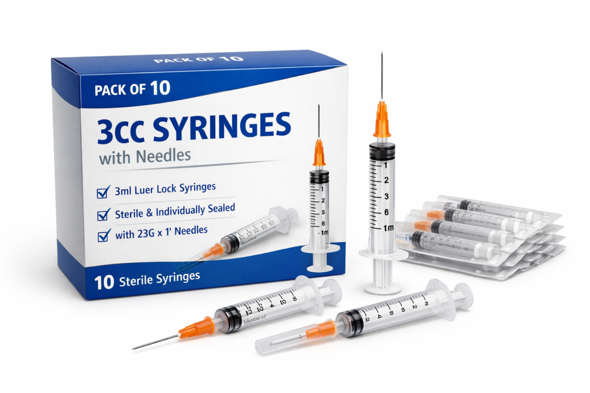 3CC Syringes Injection Needle – Pack of 10 | Safe Medical Supplies ...