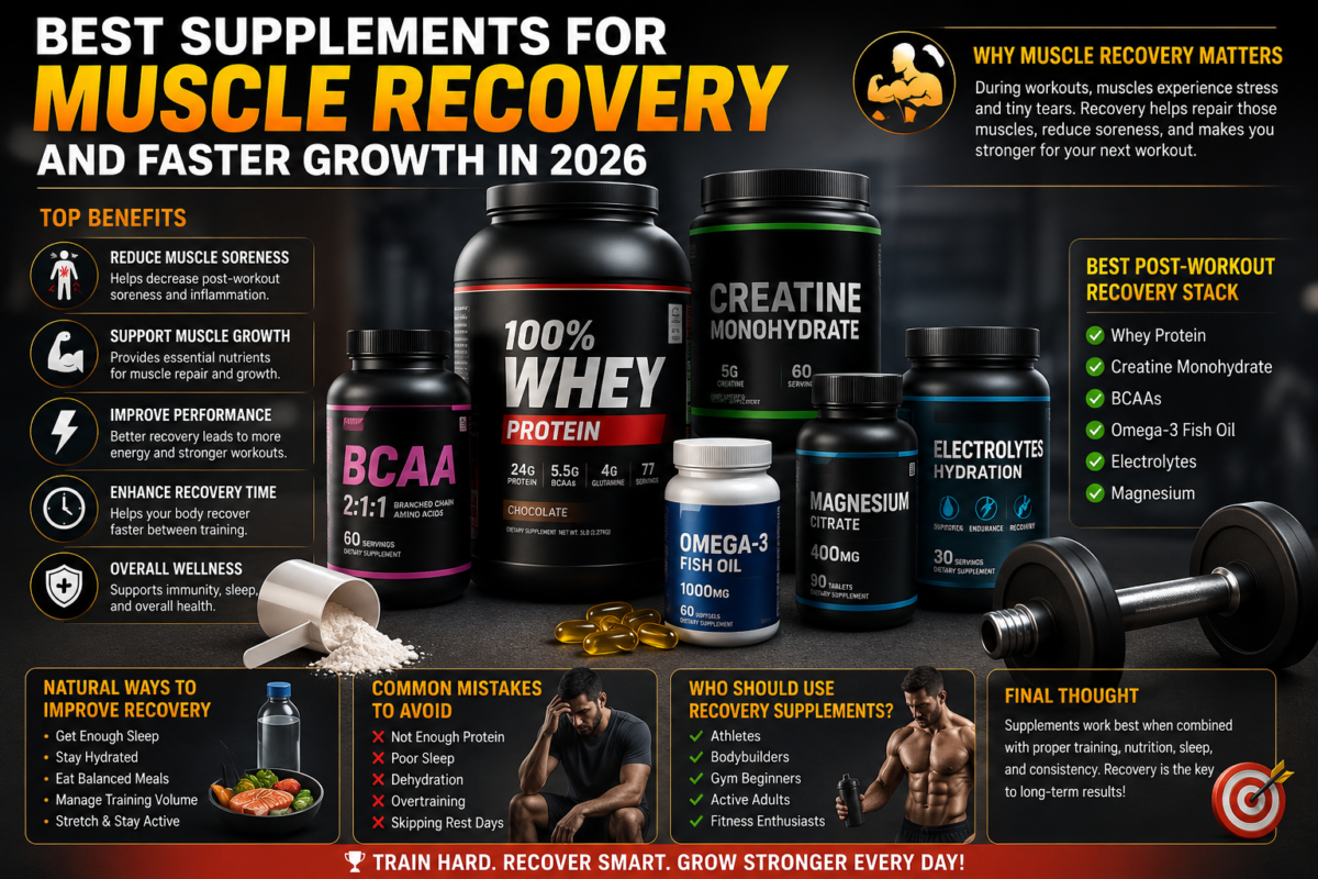 Best supplements for muscle recovery and faster muscle growth